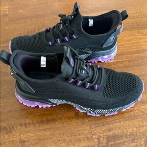 Brand New Zuty Black and Purple Athletic Sneakers